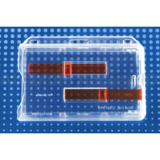 Badge Holder, Transparent Card Dispensers w/Red Extractor Slide (50 Qty)