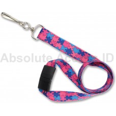 Autism Puzzle Lanyard 3/4" Series (100 Qty)