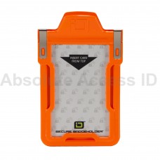 Secure Badge Holder RFID Shielded Badge Holder, Single Card, FIPS 201 Approved Orange 