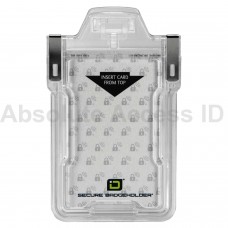 Secure Badge Holder RFID Shielded Badge Holder, Single Card, FIPS 201 Approved Clear