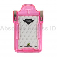 Secure Badge Holder RFID Shielded Badge Holder, Single Card, FIPS 201 Approved Pink