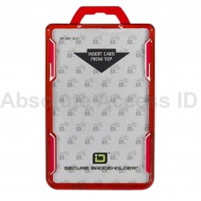 Secure Badge Holder RFID Shielded Badge Holder, Duolite, FIPS 201 Approved Red