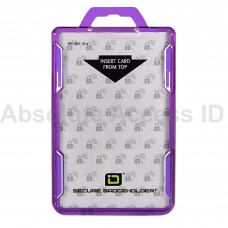 Secure Badge Holder RFID Shielded Badge Holder, Duolite, FIPS 201 Approved Purple