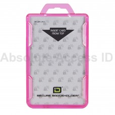 Secure Badge Holder RFID Shielded Badge Holder, Duolite, FIPS 201 Approved Pink