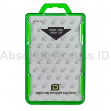 Secure Badge Holder RFID Shielded Badge Holder, Duolite, FIPS 201 Approved Green