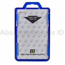 Secure Badge Holder RFID Shielded Badge Holder, Duolite, FIPS 201 Approved Blue