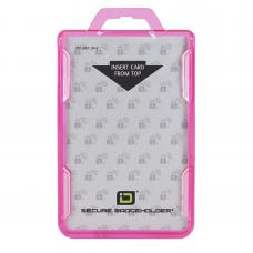 Secure Badge Holder RFID Shielded Badge Holder, Duolite, FIPS 201 Approved Pink