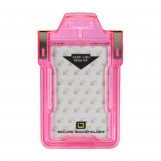 Secure Badge Holder RFID Shielded Badge Holder, Single Card, FIPS 201 Approved Pink
