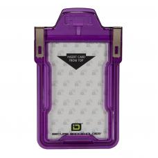 Secure Badge Holder RFID Shielded Badge Holder, Single Card, FIPS 201 Approved Purple