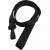 5/8" Ribbed Lanyard Black w/Wide Plastic Hook (100 Qty)
