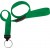 5/8" Ribbed Lanyard Green w/Split Ring (100 Qty)