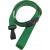 5/8" Ribbed Lanyard Green w/Wide Plastic Hook (100 Qty)