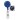 Translucent Swivel Clip Round Badge Reel Blue (25 Qty)