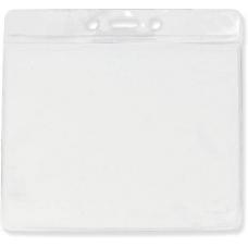 BADGE HOLDER, EXTRA LARGE CLEAR -100 QTY