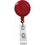 BADGE REEL, 1-1/4" (32MM), PLASTIC CLIP-ON BADGE REEL RED (25 Qty)