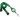 Break-Away Lanyard Badge Reel Combo GREEN (100 Qty)