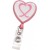 Heart-Shaped Badge Reel with Domed Cancer Awareness Series (25 Qty)