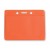 Color Back Orange Horizontal Vinyl Badge Holder