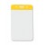 Color Bar Yellow Vertical Vinyl Badge Holder (QTY 100)