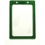 Color Frame Green Vertical Vinyl Badge Holder (QTY 100)