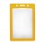 Color Frame Yellow Vertical Vinyl Badge Holder (QTY 100)